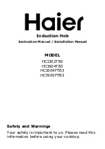 Haier HCI302TB3 Instruction Manual preview