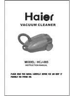 Haier HCJ-085 Instruction Manual preview