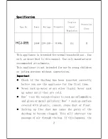 Preview for 3 page of Haier HCJ-085 Instruction Manual