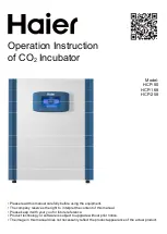 Preview for 1 page of Haier HCP-80 Operating Instructions Manual