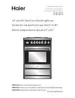 Preview for 1 page of Haier HCR2250AGS Installation Instructions Manual