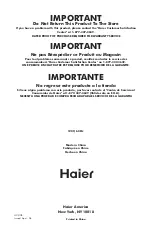 Preview for 10 page of Haier HCS10B User Manual