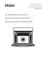 Preview for 1 page of Haier HCW2460AES Installation Instructions Manual