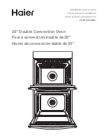 Preview for 1 page of Haier HCW3485AES Installation Instructions Manual