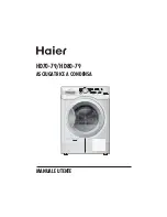 Предварительный просмотр 1 страницы Haier HD70-79 User Manual