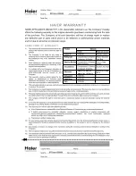 Предварительный просмотр 28 страницы Haier HDB-34100EG Owner'S Manual