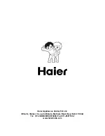 Предварительный просмотр 29 страницы Haier HDB-34100EG Owner'S Manual