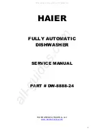 Предварительный просмотр 1 страницы Haier HDB24EA Service Manual