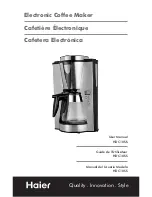 Preview for 1 page of Haier HDC10LBS - 10c Coffeemaker & SS User Manual