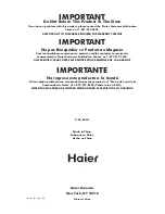 Preview for 12 page of Haier HDC10SS User Manual