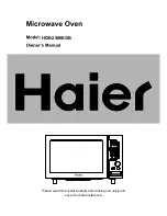 Haier HDE-2580EGB Owner'S Manual preview