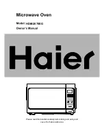 Preview for 1 page of Haier HDM-2070EG Owner'S Manual