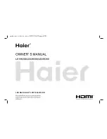Haier HDMI LE19K300 User Manual preview