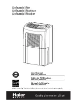 Preview for 1 page of Haier HDN655E - 65 Pint Capacity Dehumidifier User Manual