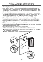 Preview for 10 page of Haier HDV50E1 Installation Instructions & User Manual