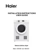 Haier HDV60E1 Installation Instructions And Use Manual preview