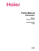 Haier HDW201SS Parts Manual предпросмотр