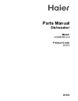 Haier HDW6WH Parts Manual preview