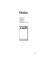 Haier HDW9SST Instructions For Use Manual preview