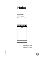 Haier HDW9TFE3SS HA AA Instructions For Use Manual preview