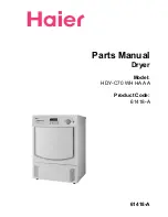 Haier HDY-C70 WH HA AA Parts Manual preview