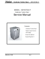 Haier HDY-D70-E Service Manual preview