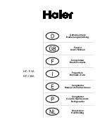 Preview for 1 page of Haier HF-113A User Manual