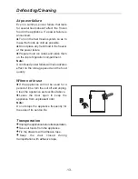 Preview for 15 page of Haier HF-240T Owner'S Manual