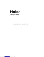Haier HFD635WISS Instructions For Use Manual preview