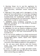 Preview for 4 page of Haier HFK-136AA User Instructions