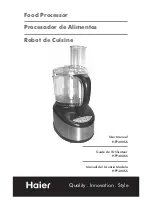 Preview for 1 page of Haier HFP400SS - Food Processor, With User Manual