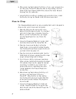 Preview for 8 page of Haier HFP400SS - Food Processor, With User Manual