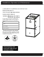 Preview for 1 page of Haier HG95E054 Installation, Operation And Maintenance Manual