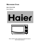 Haier HGN-2070MS Owner'S Manual preview