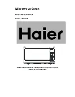 Haier HGN-36100EGB Owner'S Manual preview