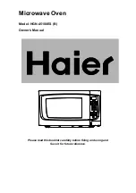 Предварительный просмотр 1 страницы Haier HGN-45100ES Owner'S Manual