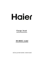 Preview for 1 page of Haier HH-S900C Installation Manual/User Manual