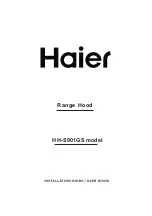 Preview for 1 page of Haier HH-S901GS User Manual