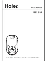 Preview for 1 page of Haier HHS1A-2G User Manual