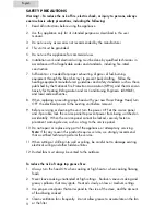 Preview for 2 page of Haier HHX3030 - 05-05 User Manual