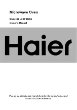 Предварительный просмотр 1 страницы Haier HIL 2801RBSJ Owner'S Manual