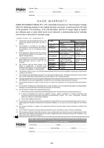 Предварительный просмотр 87 страницы Haier HIL 2801RBSJ Owner'S Manual