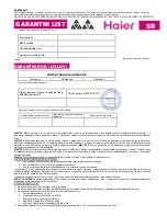 Preview for 63 page of Haier HK1207TVE User Manual