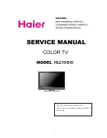 Предварительный просмотр 1 страницы Haier HL15E-D Service Manual