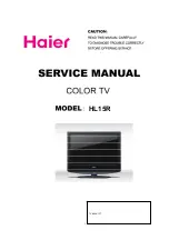 Preview for 1 page of Haier HL15R - 15" LCD TV Service Manual