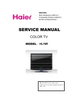 Предварительный просмотр 1 страницы Haier HL19R - 19" LCD TV Service Manual