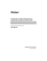 Preview for 1 page of Haier HL19T User Manual