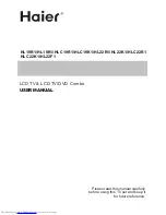 Preview for 1 page of Haier HL22F1 - Designer F-Series - 22" LCD TV User Manual