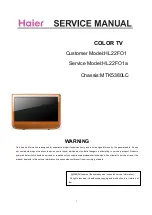 Haier HL22FO1 Service Manual предпросмотр