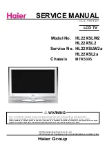 Preview for 1 page of Haier HL22XSL2 Service Manual